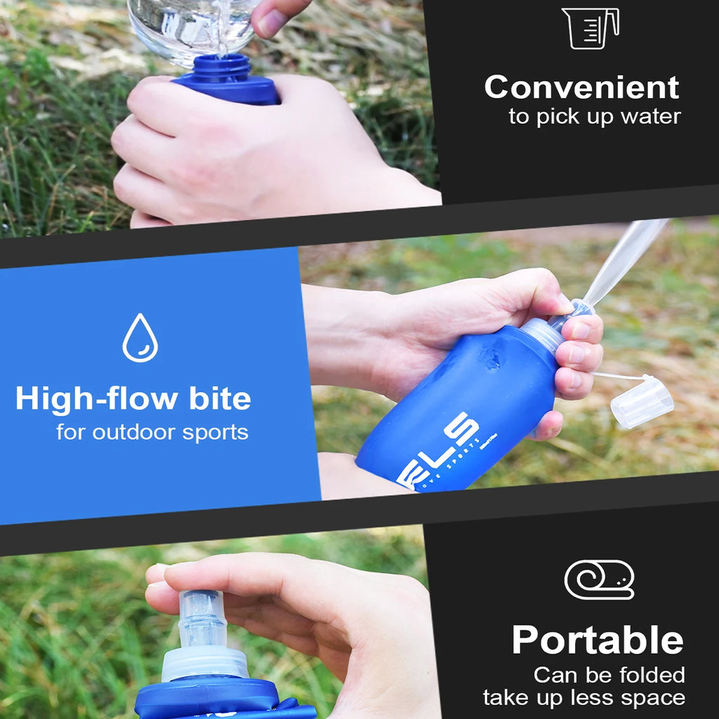 500ml Foldable Sports Water Bottle (1pc)
