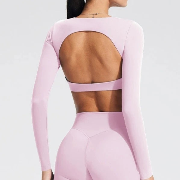 Women's Long-Sleeved Yoga Top (1pc)