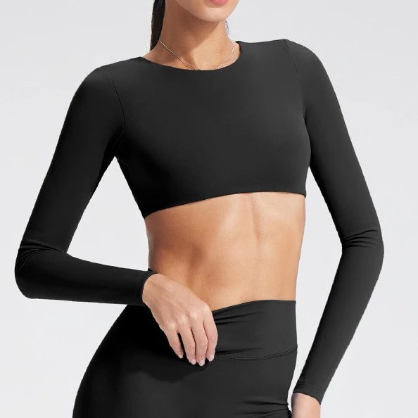Women's Long-Sleeved Yoga Top (1pc)