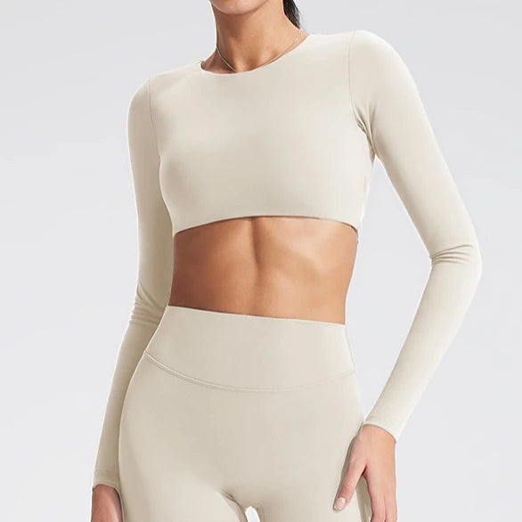 Women's Long-Sleeved Yoga Top (1pc)