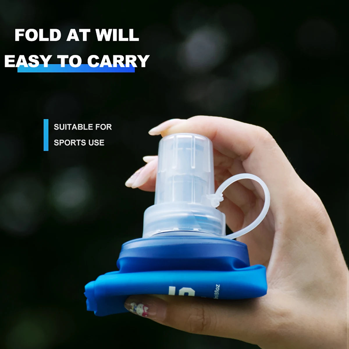 500ml Foldable Sports Water Bottle (1pc)