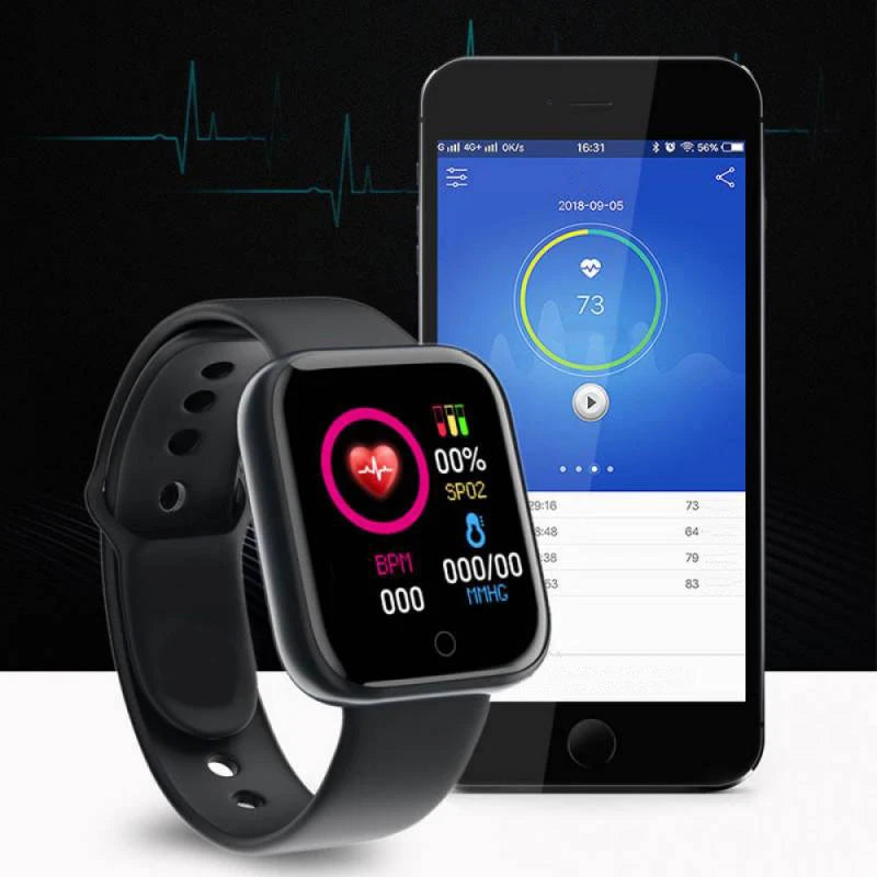 Sports Smartwatch Y68 D20 Alarm Clock (1pc)