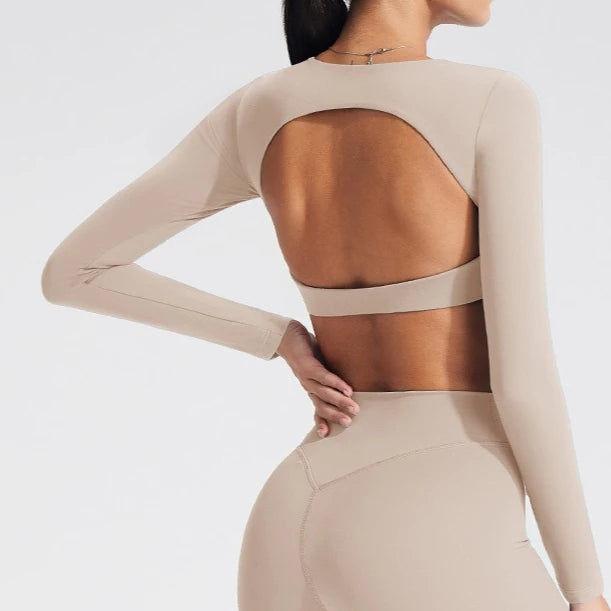 Women's Long-Sleeved Yoga Top (1pc)