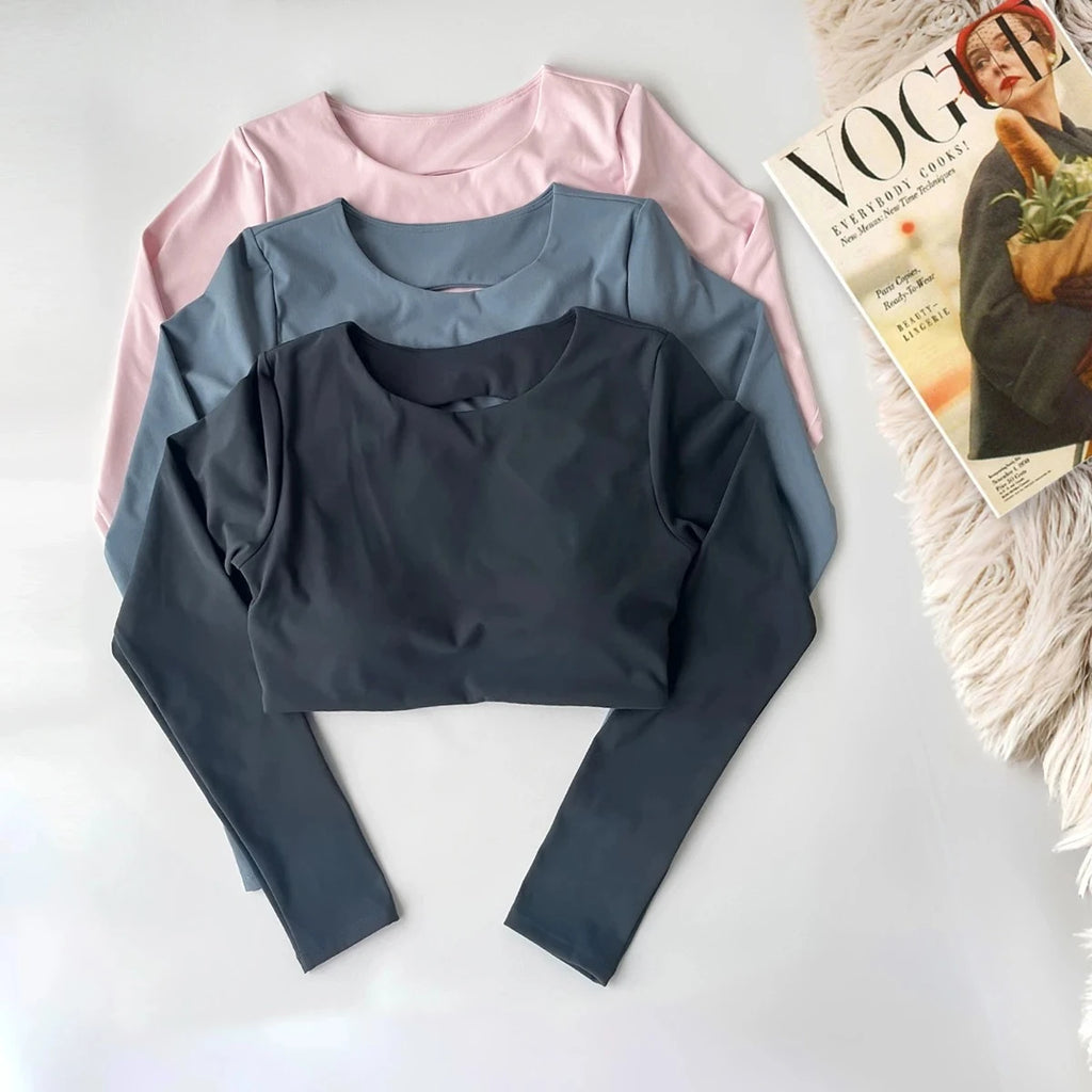 Women's Long-Sleeved Yoga Top (1pc)