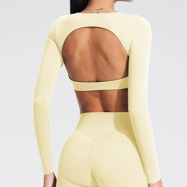 Women's Long-Sleeved Yoga Top (1pc)