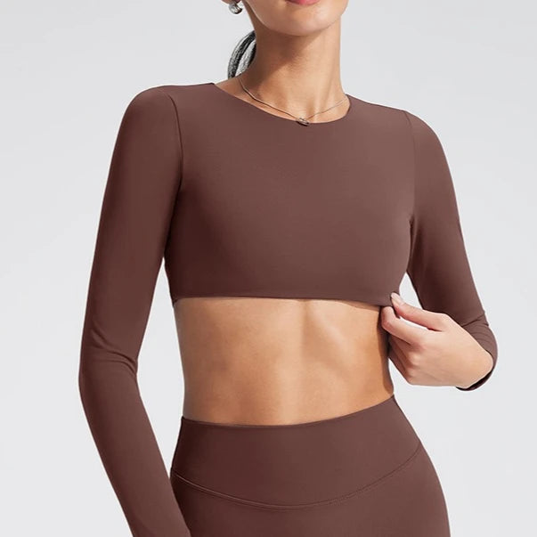 Women's Long-Sleeved Yoga Top (1pc)